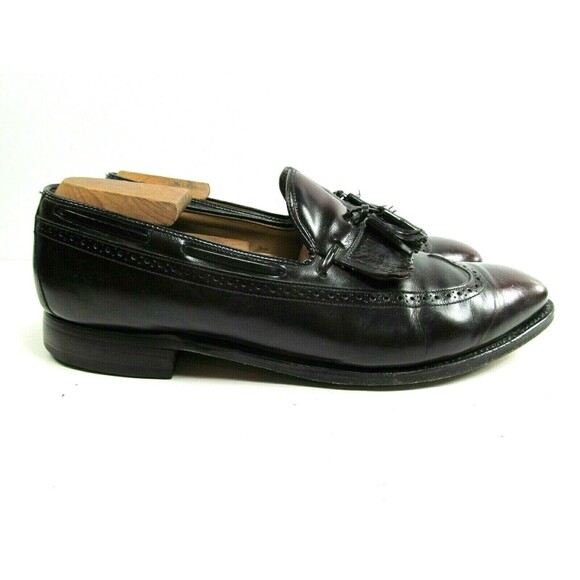 Johnston & Murphy Aristocraft  Burgundy Kilted Tassel Loafers Mens Size US 10 D - Picture 2 of 12